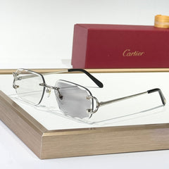 PHOTOCHROMIC LENSES C DE SQUARE FRAME SUNGLASSES CT0093O IN METAL