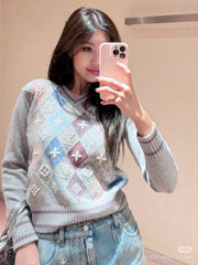 LV 25S V-NECK SWEATER 0111