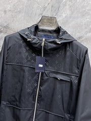 LV HOODED JACKET BLACK 239027