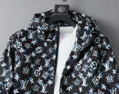 LV HOODED JACKET BLACK MONOGRAM 238982