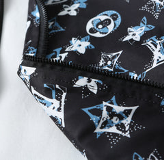 LV HOODED JACKET BLACK MONOGRAM 238982