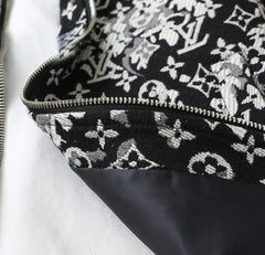 LV SHIRT JACKET IN BLACK MIX WHITE MONOGRAM JACQUARD FABRIC 238989