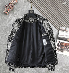 LV SHIRT JACKET IN BLACK MIX WHITE MONOGRAM JACQUARD FABRIC 238989