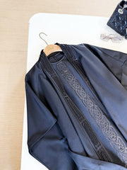 HERMES 25S SEQUIN-EMBROIDERED KNIT CAPE 319