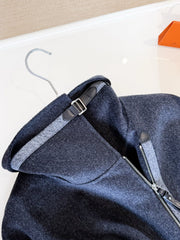 HERMES 25S MID-LENGTH KNIT COAT 266