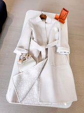 HERMES 25S BELTED CASHMERE PEACOAT 268