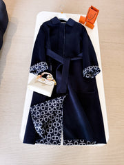 HERMES 25S BELTED CASHMERE PEACOAT 269