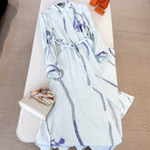 HERMES 25S LONG SILK DRESS 259