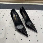NORMA PUMPS IN BLACK GLOSSY SHEEPSKIN