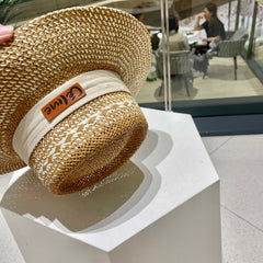 WIDE BRIM HAT MODEL 652047 IN WOVEN STRAW