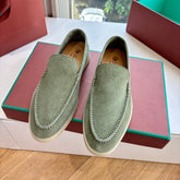 LP LOAFERS 25S IN OLIVE GRAY CASHMERE