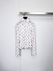 CHANEL 25S PATTERNED TURTLENECK SWEATER 380