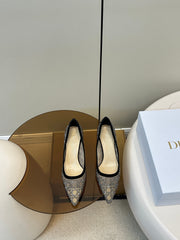 POINTED TOE HEELS 55MM IN BLACK MESH WITH RHINESTONES