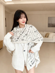 CHANEL 25S SCARF 135 CM IN CASHMERE SILK 943693