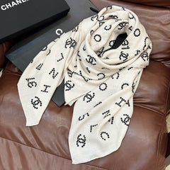CHANEL 25S SCARF 135 CM IN CASHMERE SILK 943695