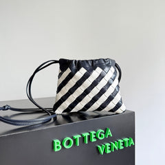 BOTTEGA VENETA 25S DUSTBAG 21 IN ZEBRA PATTERN CALFSKIN