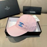 PINK BASEBALL CAP WITH BLUE LOGO IN COTTON 672796