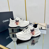 TRAINERS SNEAKER IN WHITE CALFSKIN WITH STICKER 238626