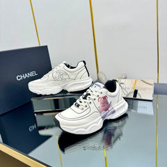 TRAINERS SNEAKER IN WHITE CALFSKIN WITH STICKER 238627