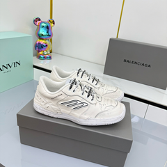 BALENCIAGA 25S SNEAKERS IN WHITE LEATHER