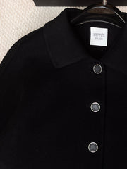 HERMES 25S SHORT CASHMERE COAT 211