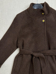 MAX MARA 25S TURTLENECK CASHMERE COAT 130