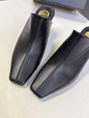 YSL 25S HIGH-HEEL SANDALS 75 MM IN BLACK LAMBSKIN