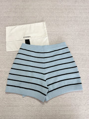 CC 25 Striped Culottes Blue Cashmere