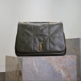 YSL 25S LARGE JAMIE 43 IN LIGHT MUSK LAMBSKIN GOLD HARDWARE