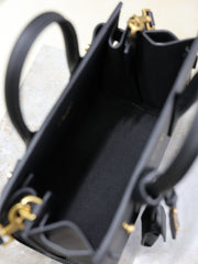 YSL 25S SAC DE JOUR 22 IN BLACK SUPPLE GRAINED CALFSKIN GOLD HARDWRE