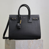 YSL 25S SAC DE JOUR GM 32 IN BLACK SUPPLE GRAINED CALFSKIN GOLD HARDWRE