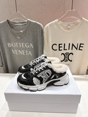 DIOR CHRONO SNEAKER 25S IN BLACK LAMBSKIN AND MESH FABRIC STYLE 4