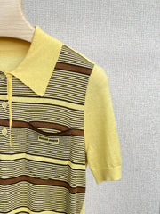 MIUMIU KNITTED POLO SHIRT STYLE 324