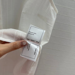 CC 25 Sleeveless Shirt White Silk Cotton Fabric