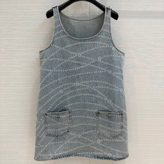 CC Denim Dress Blue Cotton