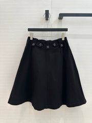 PRADA BLACK A-LINE SKIRT 264358