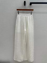 ZIMMERMANN LINEN LACE PANTS 276101