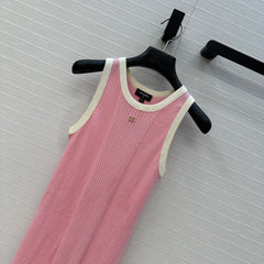 CC 25 Knitted Dress Pink Cotton
