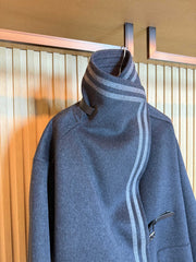 HERMES 25S LONG STAND-COLLAR CASHMERE COAT 317