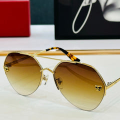 SIGNATURE C DE AVIATOR FRAME SUNGLASSES CT0355S IN METAL