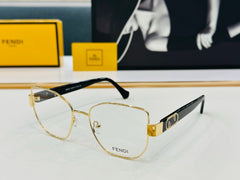 BAGUETTE SQUARE FRAME SUNGLASSES FE40051 IN METAL