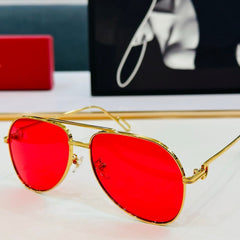 C DE AVIATOR FRAME SUNGLASSES CT0110S IN METAL