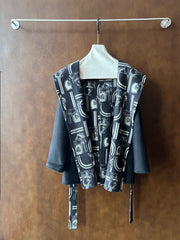 HERMES 25S REVERSIBLE LONG HOODED COAT 047