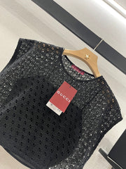 GUCCI 25S JACQUARD EMBROIDERED SILK SET THICK FABRIC 264984