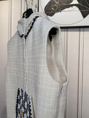 CHANEL 25S SLEEVELESS HOODED DRESS 418