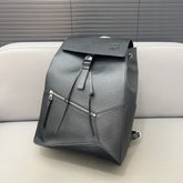 LOE SMALL 44 CONVERTIBLE BACKPACK IN BLACK CLASSIC CALFSKIN