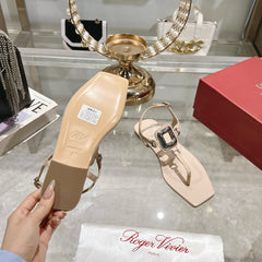 VIV' BY THE SEA SANDALS IN BEIGE CALFSKIN