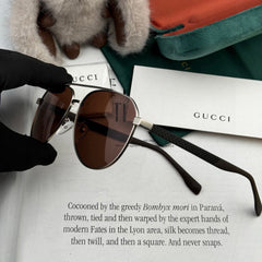 AVIATOR FRAME SUNGLASSES G8204 IN METAL