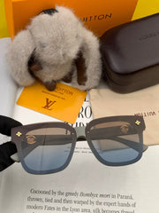 SQUARE SUNGLASSES L2201 IN LIGHT GREY ACETATE