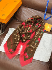 LV SCARF 140 CM IN CASHMERE 721493